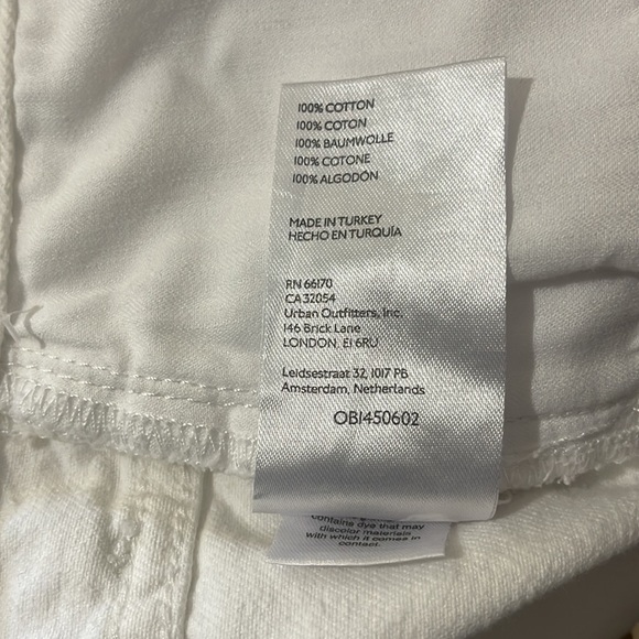 Free People | We The Free | Optic White Distressed Denim Shorts, Size 27 Waist - Picture 8 of 8